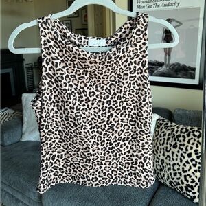 Leopard Print Sleeveless Top